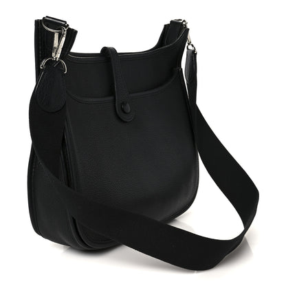 Hermes Taurillon Clemence Evelyne II PM Black 3 of 10