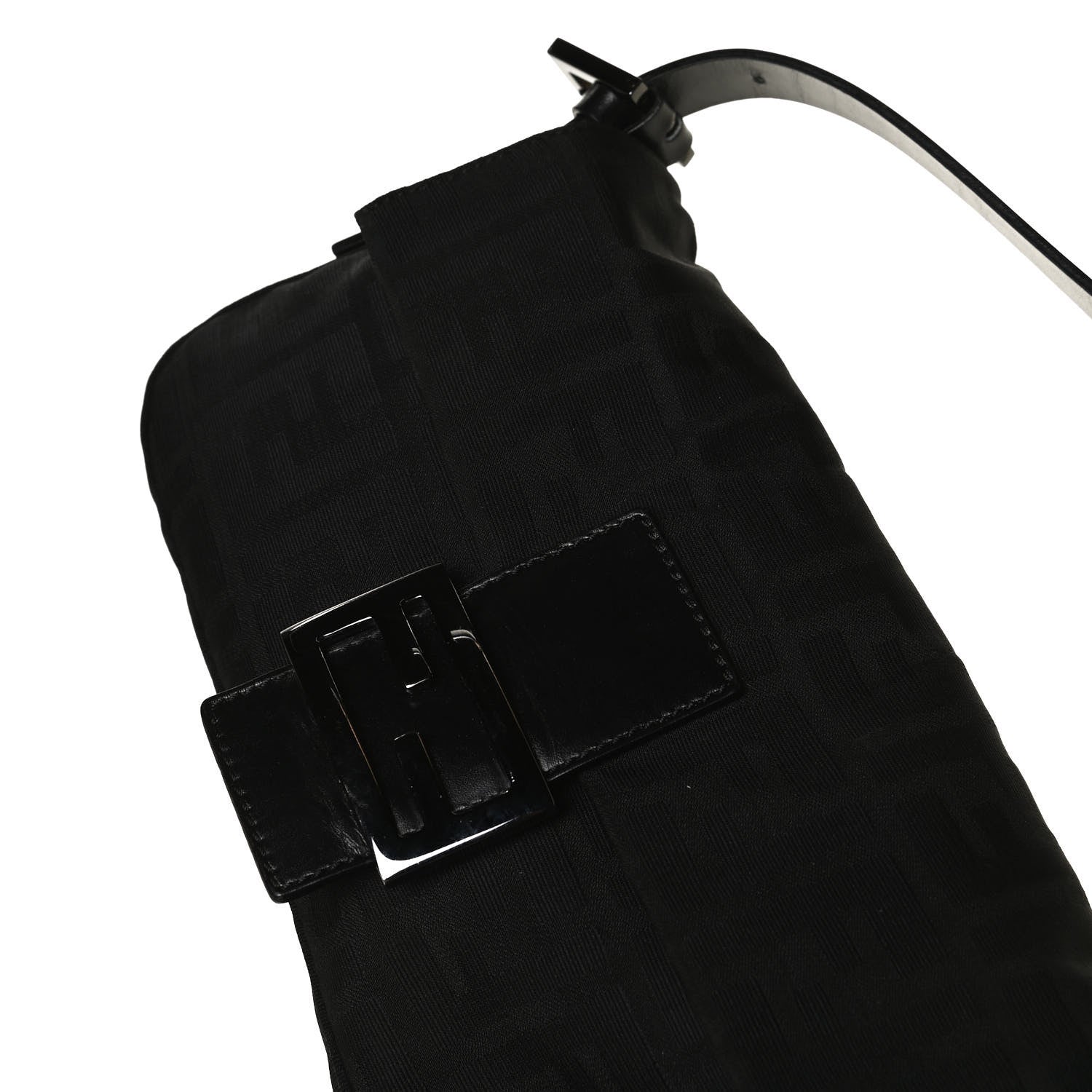 Fendi Nylon Zucca Baguette Black 12 of 12