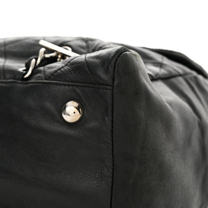 Chanel Lambskin Quilted Large Chain Around Tote Black 15 of 19