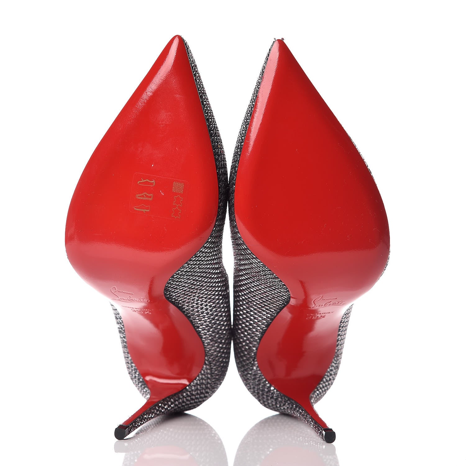 Christian Louboutin Glitter Diams Pigalle Follies 100 Pumps 39.5 Antic Silver 5 of 10
