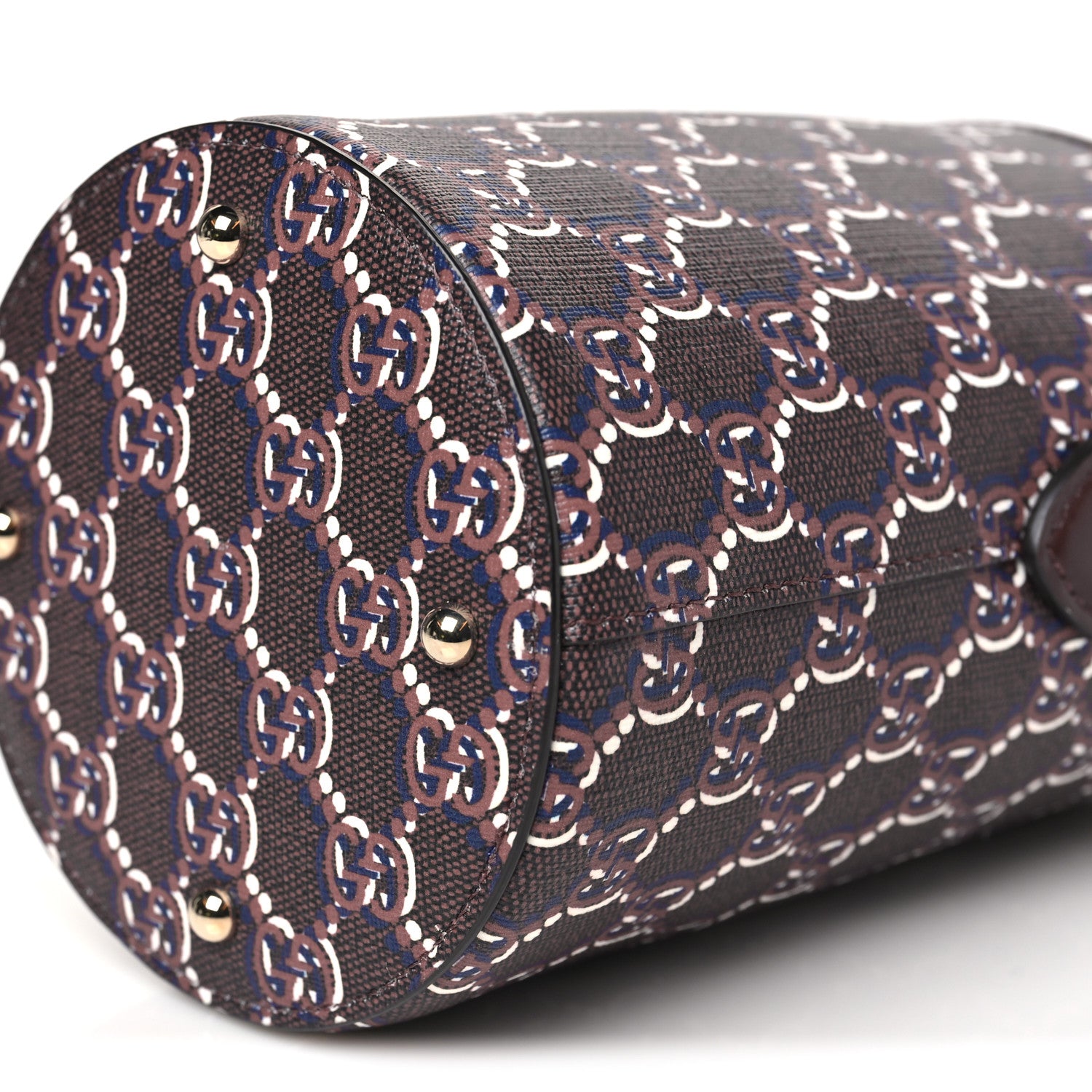 Gucci GG Shadow Monogram Mini Bucket Bag Rosso Ancora Red 9 of 9