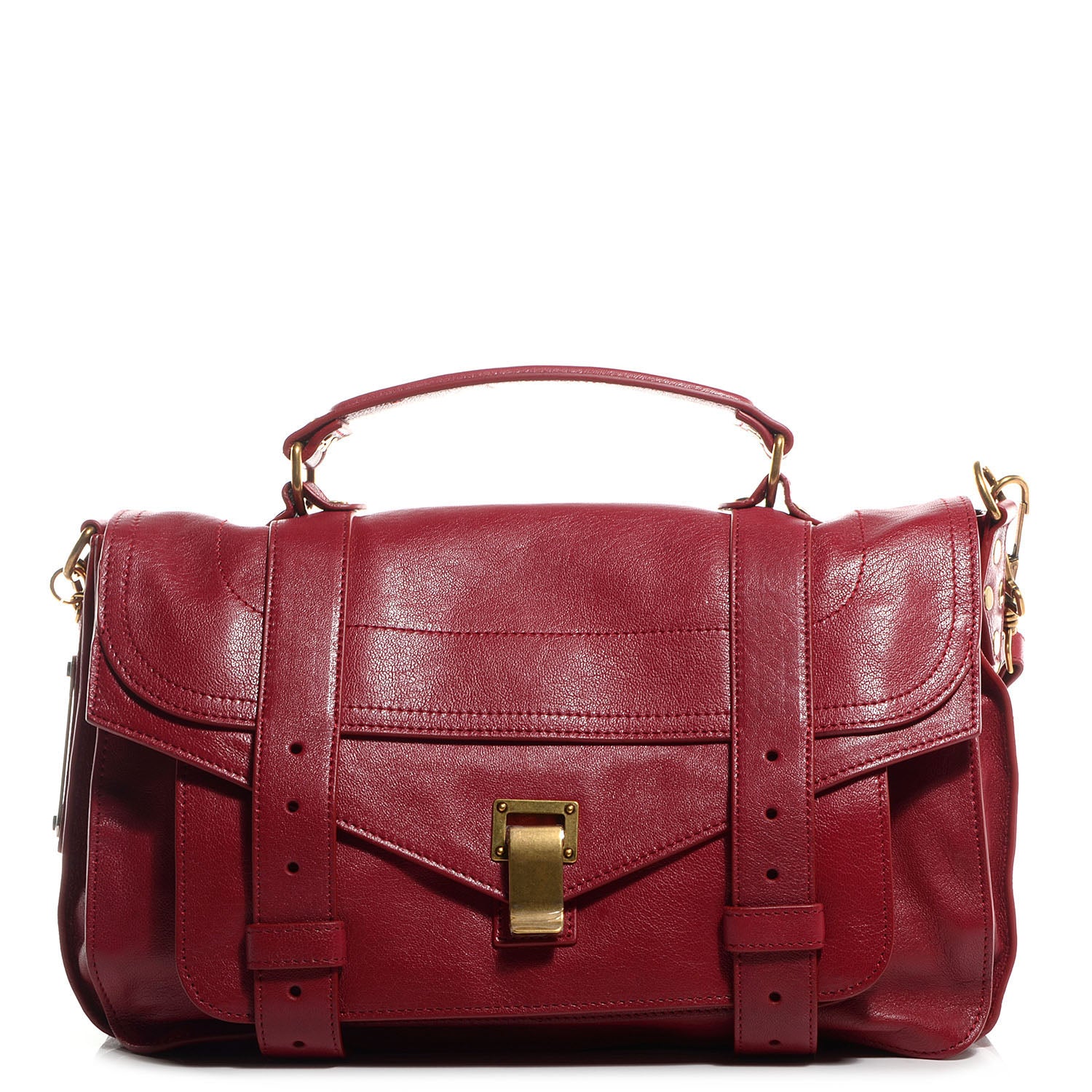 Proenza Schouler Lambskin PS1 Medium Satchel Chianti 1 of 13