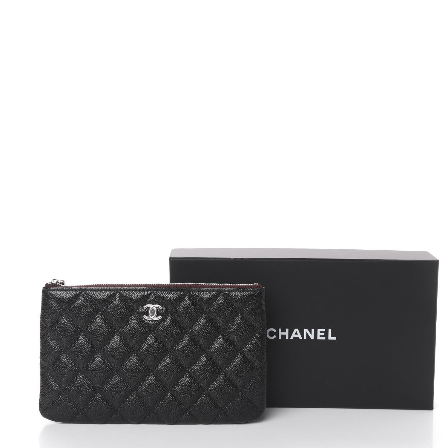 Chanel Caviar Quilted Small Pouch Black 8 of 8