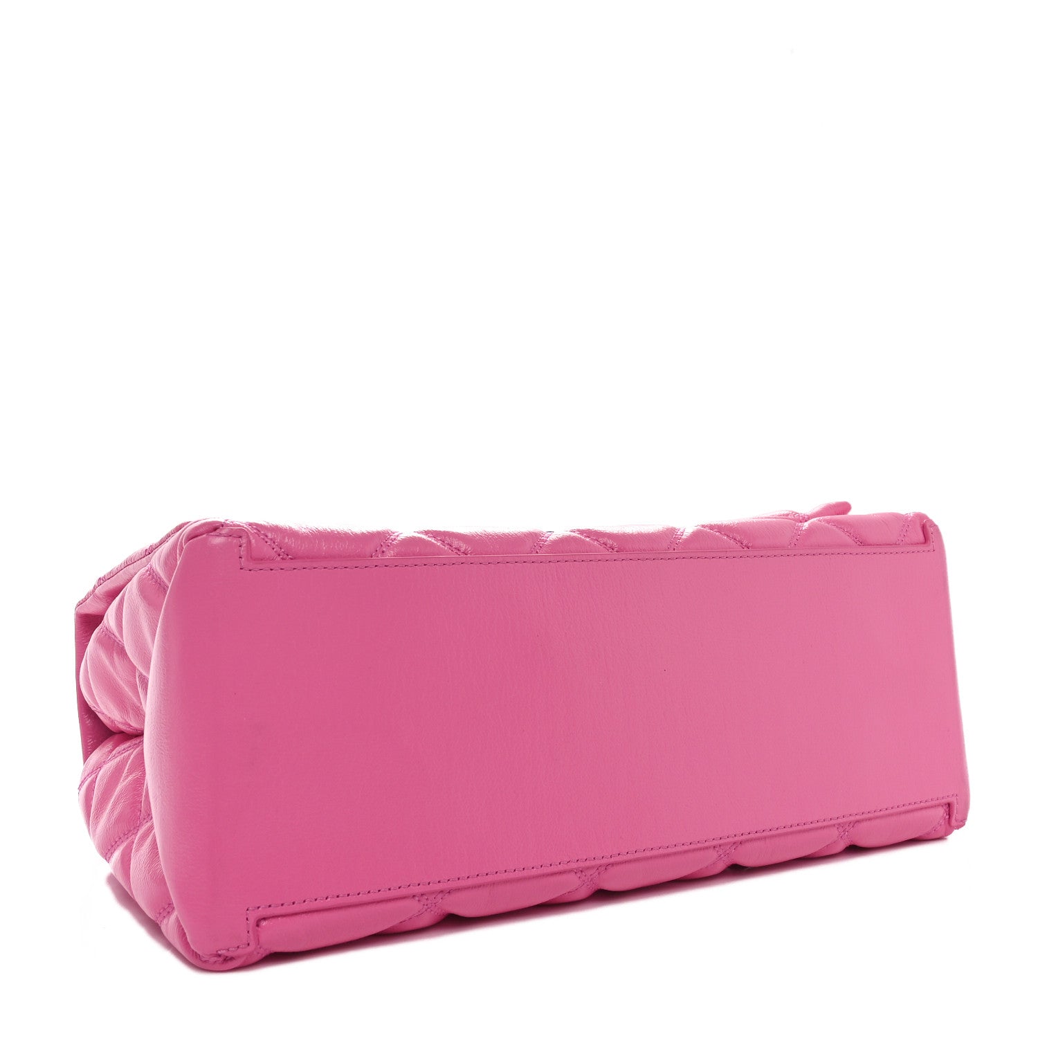Marc Jacobs Lambskin Quilted Dual Convertible Medium Shoulder Bag Bow Pink 4 of 10
