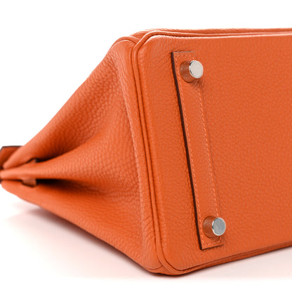 Hermes Togo Birkin 25 Orange 9 of 11
