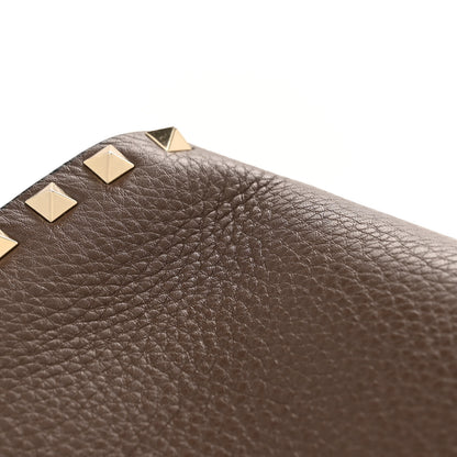 Valentino Garavani Grained Calfskin Rockstud Satchel 11 of 12