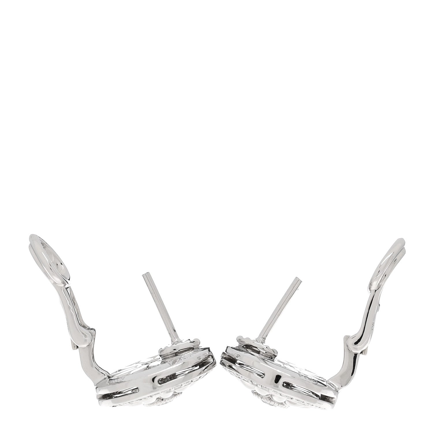 Harry Winston Platinum Diamond Winston Gates Earrings 3 of 5