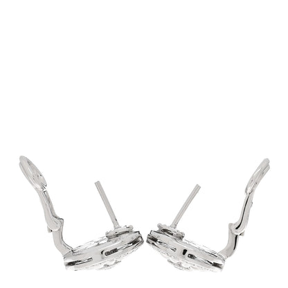 Harry Winston Platinum Diamond Winston Gates Earrings 3 of 5