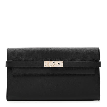Hermes Epsom Kelly Longue Wallet Black 1 of 8