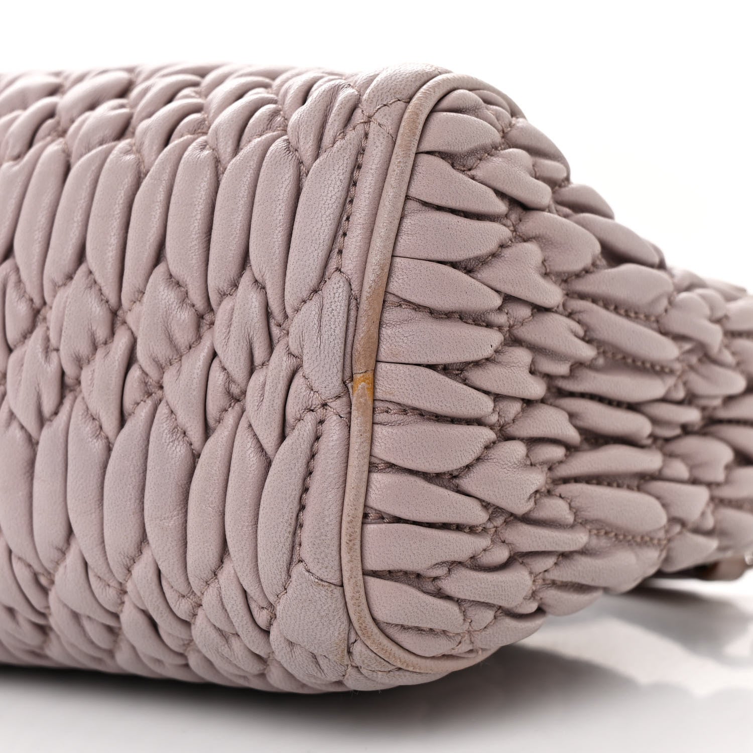 Miu Miu Nappa Matelasse Crystal Clutch  Mughetto 10 of 14
