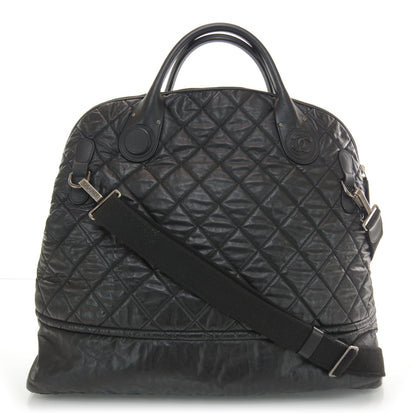 Chanel Coated Canvas Large Garment Travel Bag Black 1 of 9