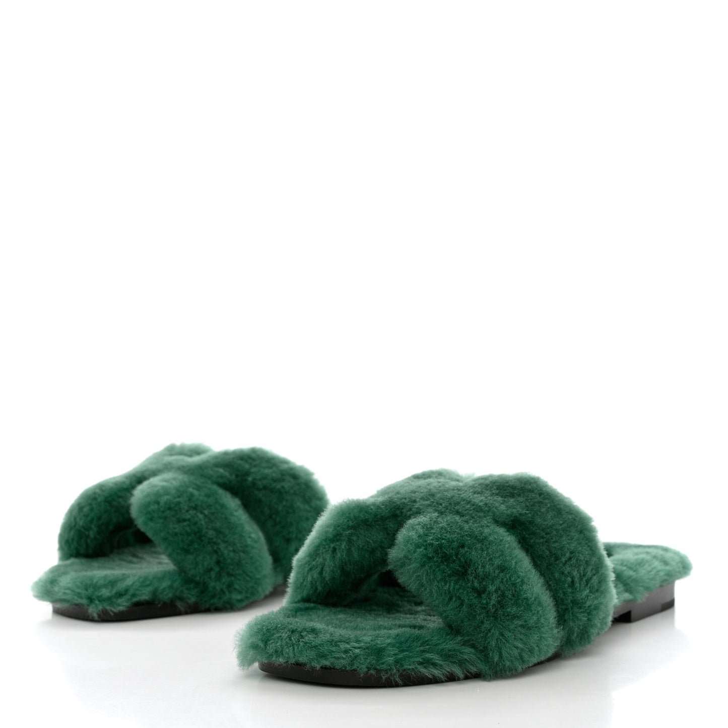 Woolskin Oran Sandals 37.5 Vert Anglais