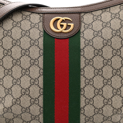 Gucci GG Supreme Monogram Web Small Ophidia Half Moon Hobo Brown 8 of 10