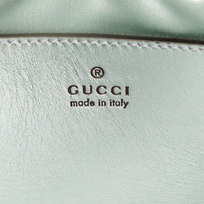 Gucci Iridescent Nappa Chevron Matelasse Small GG Marmont Chain Shoulder Bag Iridescent Salvy Green 6 of 11