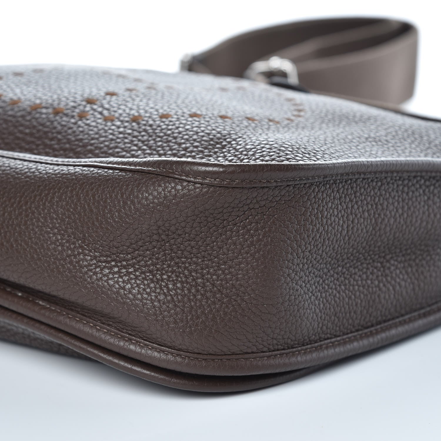 Hermes Taurillon Clemence Evelyne III GM Chocolate 9 of 10