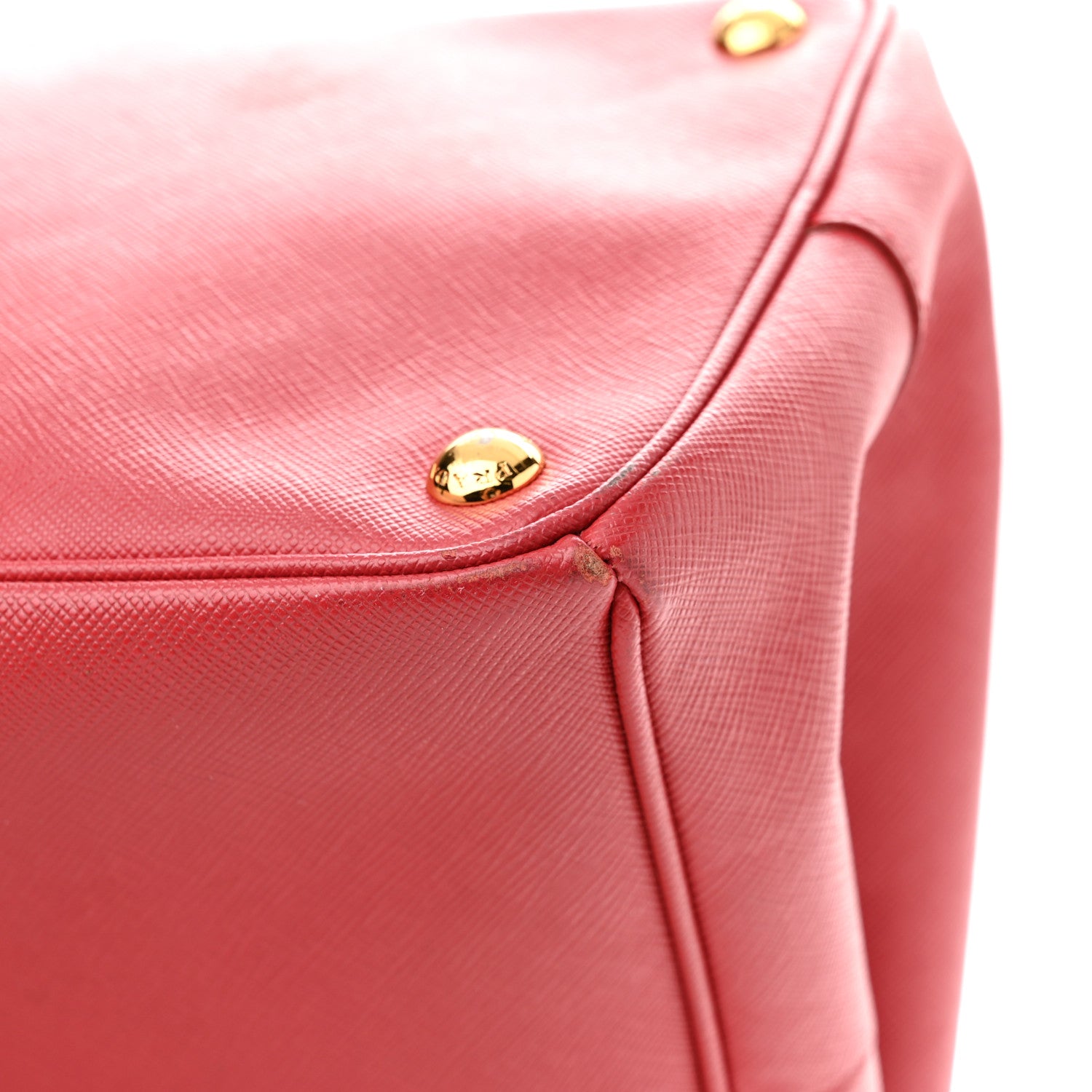 Prada Saffiano Lux Large Tote Fuoco 12 of 19