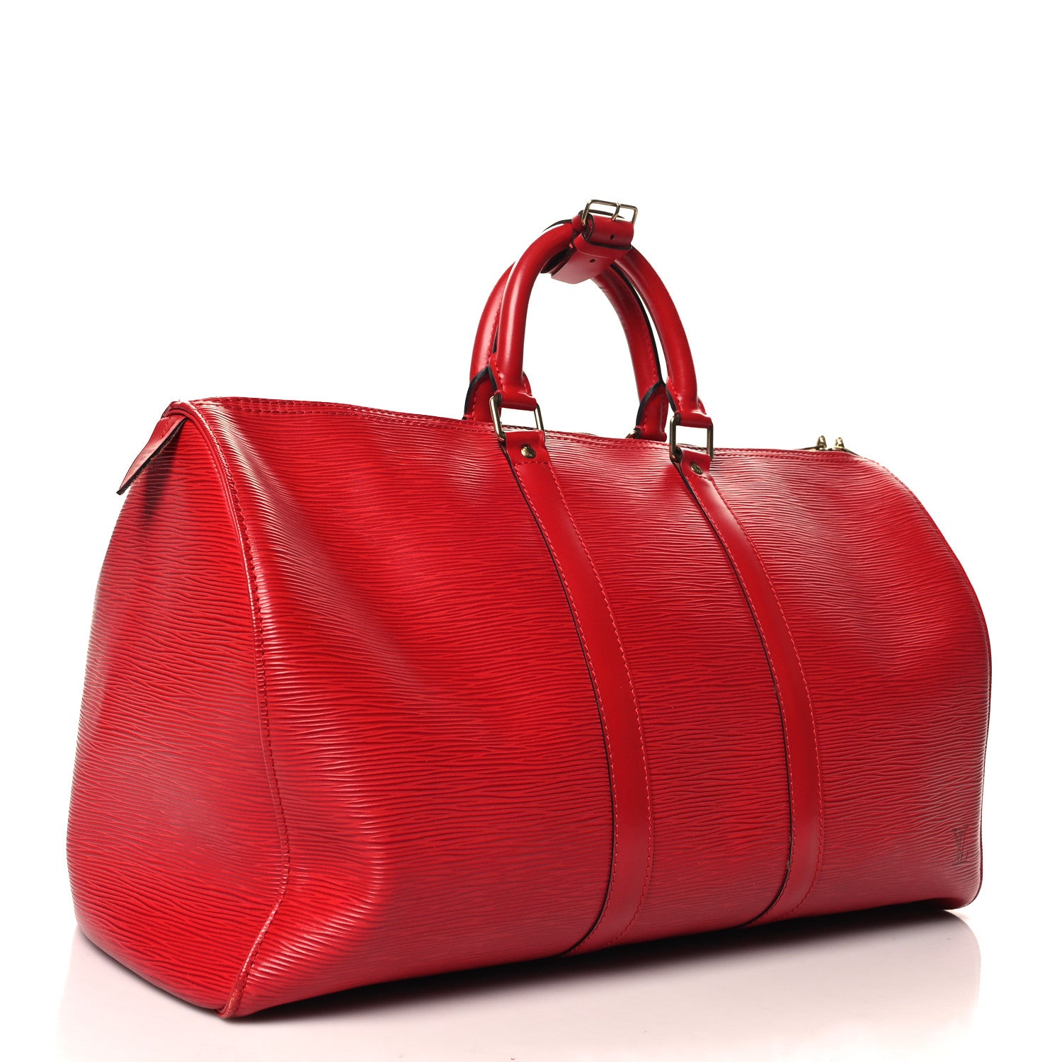 Louis Vuitton Epi Keepall 45 Castillan Red 2 of 14