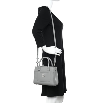 Chanel Grained Calfskin Mini Neo Executive Shopper Tote Grey 2 of 11