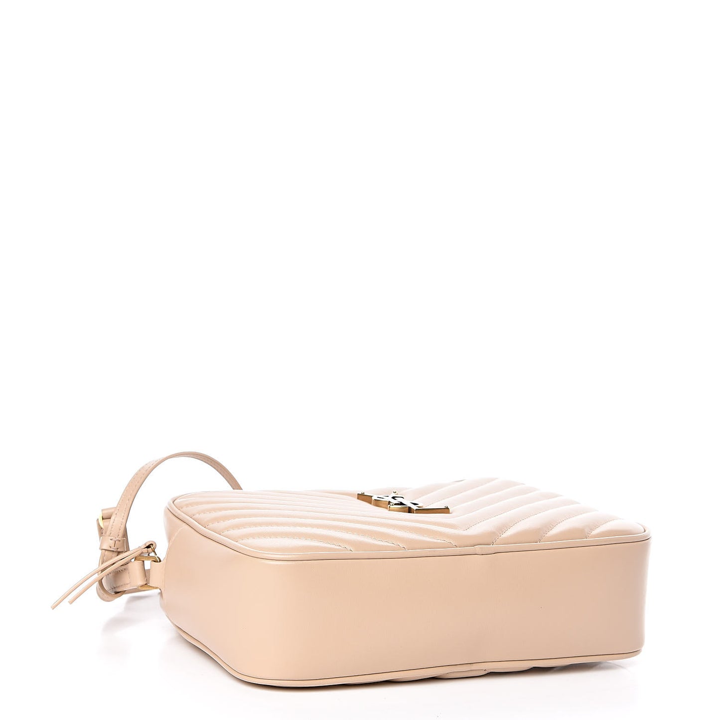 Calfskin Matelasse Monogram Lou Camera Bag Nude Powder