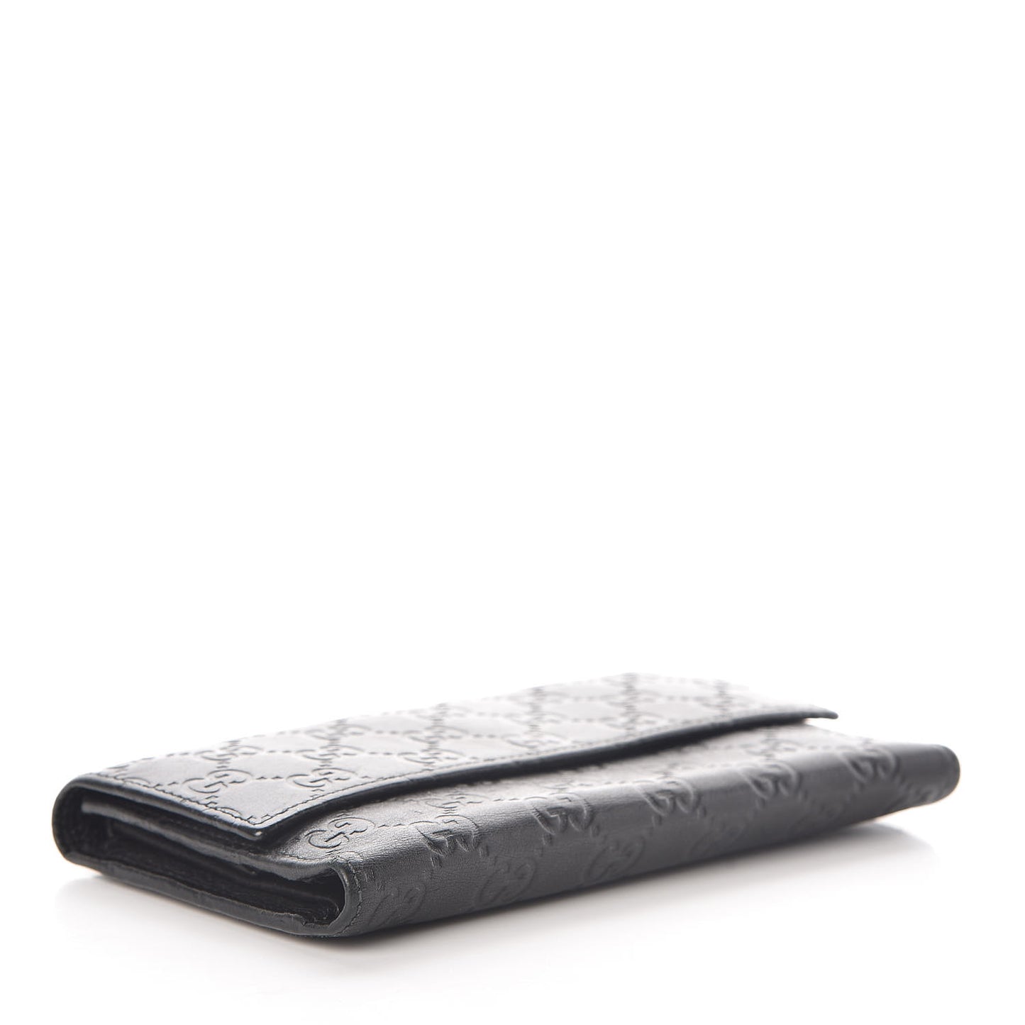 Guccissima Continental Flap Wallet Black