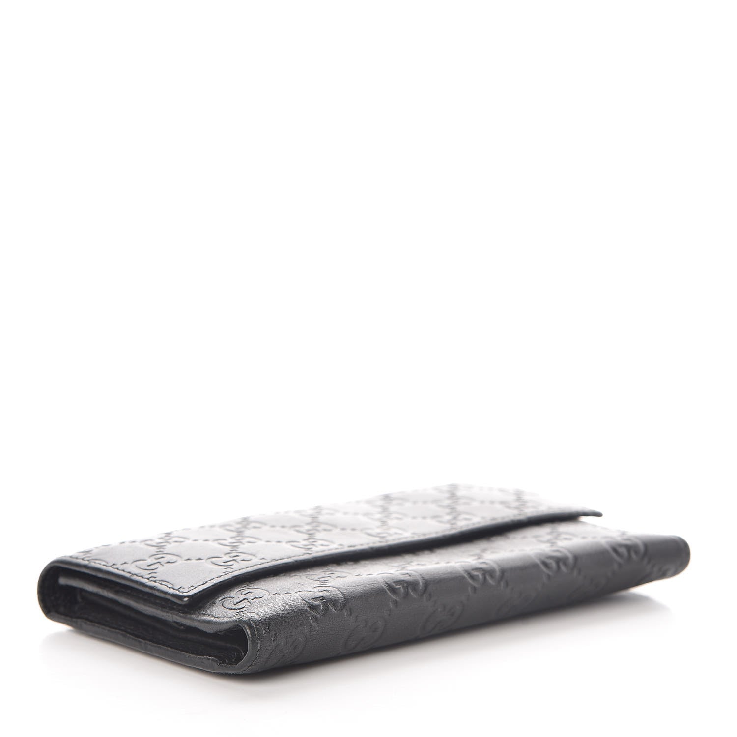 Gucci Guccissima Continental Flap Wallet Black 4 of 12
