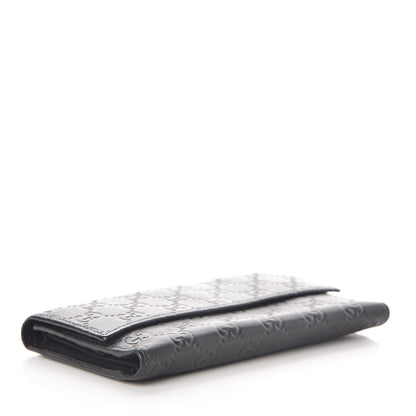 Gucci Guccissima Continental Flap Wallet Black 4 of 12