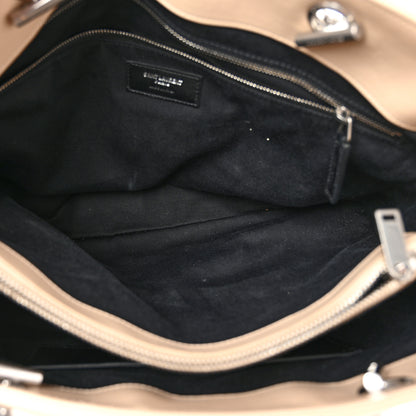 Saint Laurent Calfskin Y Quilted Monogram Large Loulou Shopper Nude Powder 6 of 14