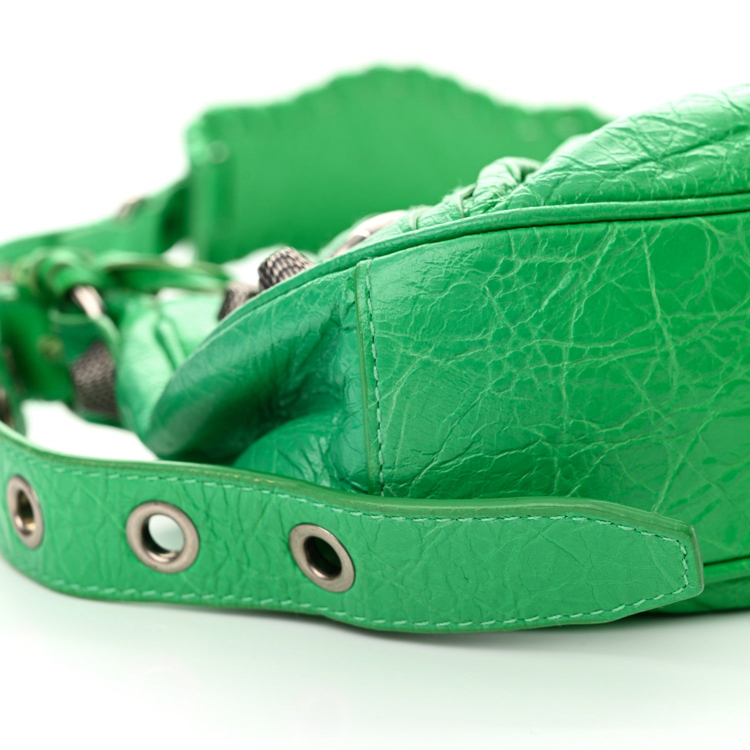 Balenciaga Agneau Arena Le Cagole Shoulder Bag XS Vivid Green 10 of 12
