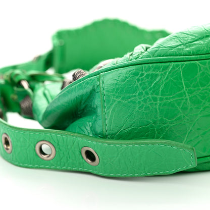 Balenciaga Agneau Arena Le Cagole Shoulder Bag XS Vivid Green 10 of 12
