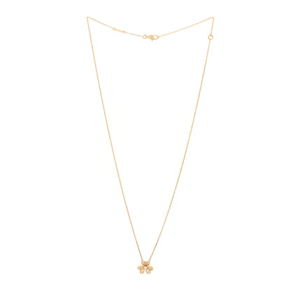 Van Cleef & Arpels 18K Yellow Gold Diamond Mini Frivole Pendant Pave Necklace 3 of 5