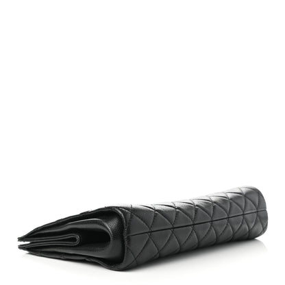 Chanel Caviar Quilted CC Clutch Black 4 of 9
