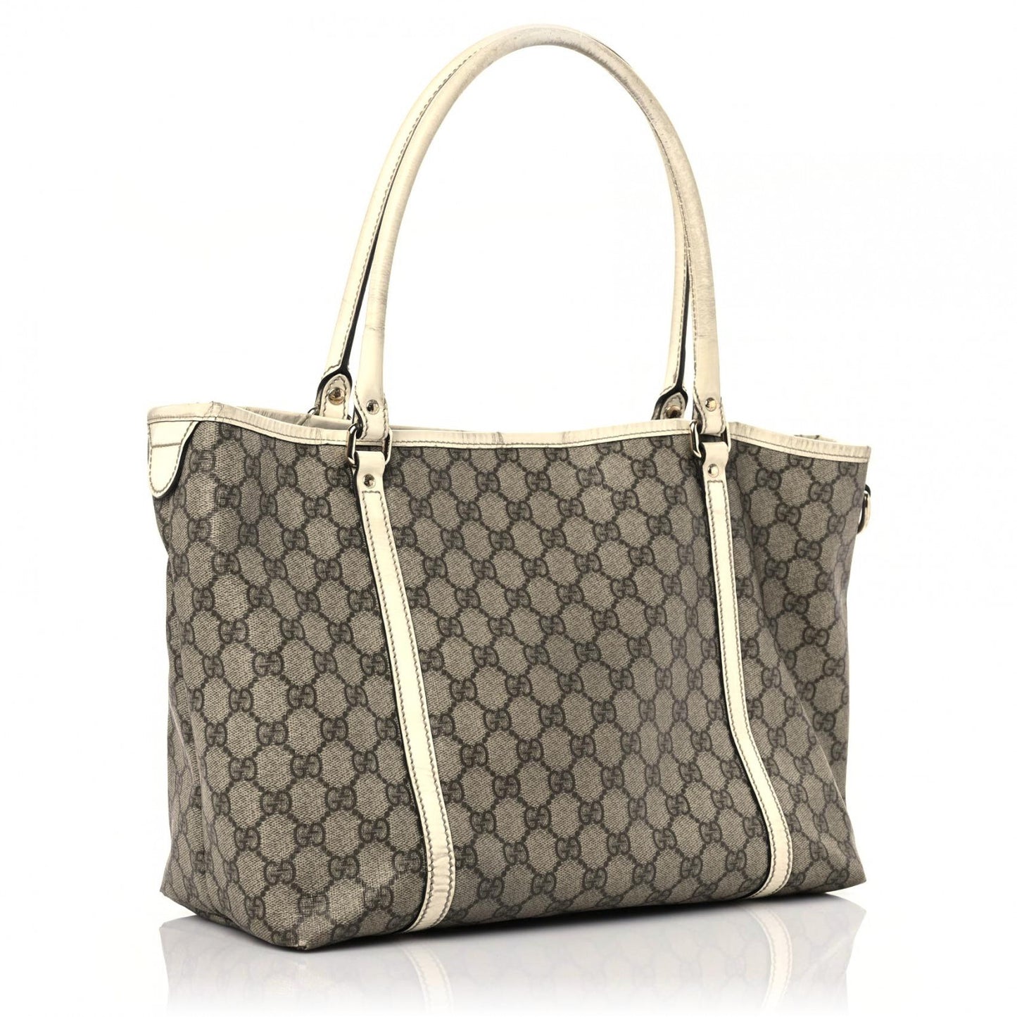 GG Plus Monogram Medium Joy Tote Off White