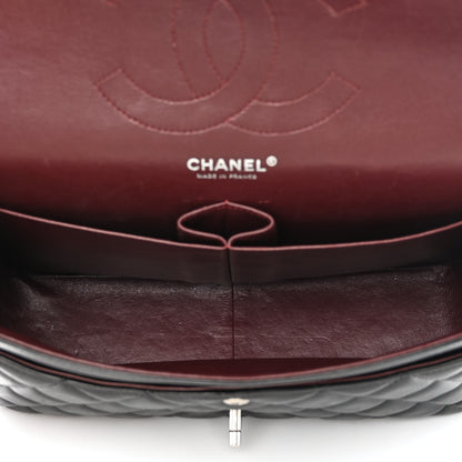 Chanel Lambskin Quilted Jumbo Double Flap Black 5 of 12