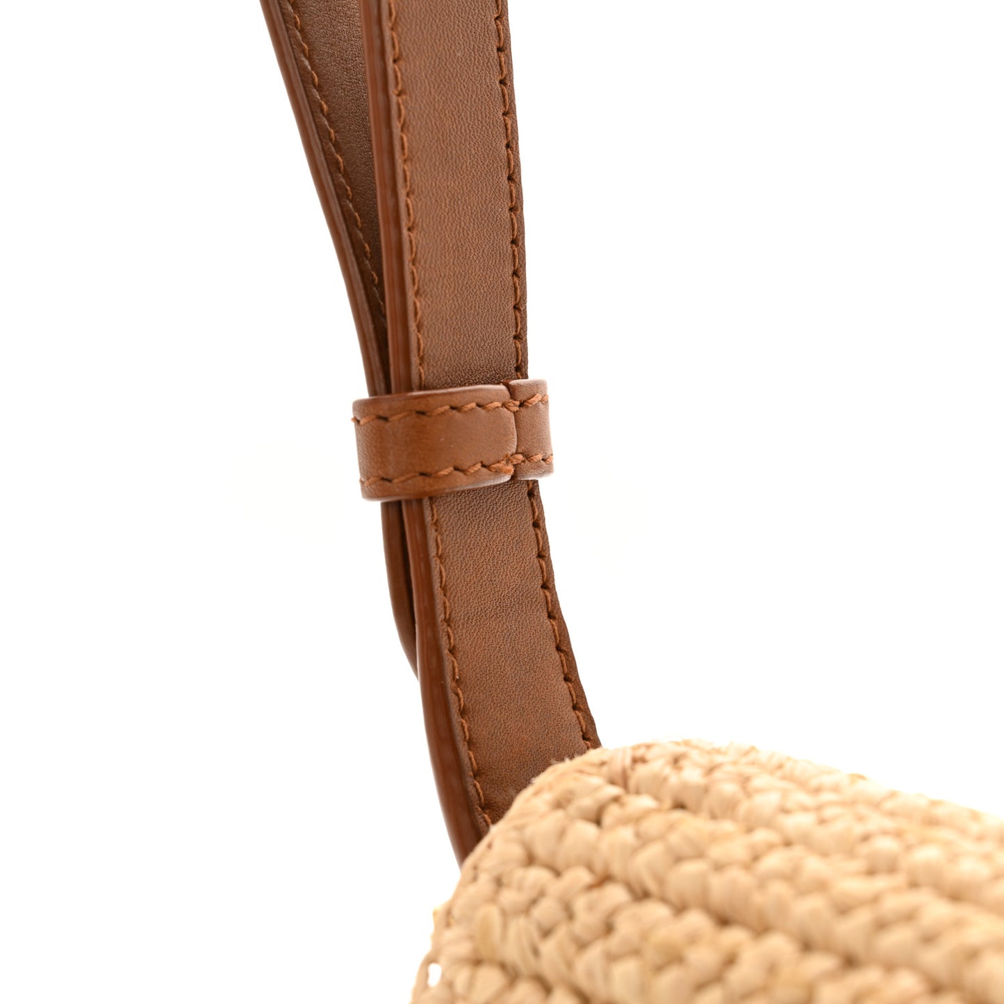 Raffia Calfskin Medium Monogram Solferino Satchel