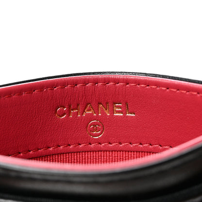 Chanel Lambskin Quilted Chanel 19 Card Holder Black 6 of 9