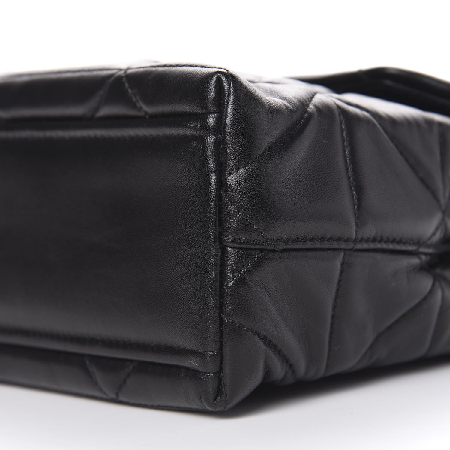 Prada Nappa Triangle Stitched Large Spectrum Bag Black 9 of 10