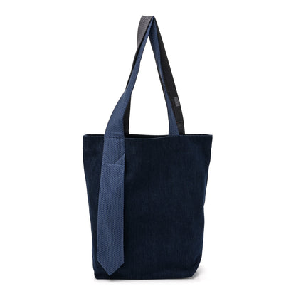 Hermes Denim Silk Petit H Ties Tote Bag 1 of 10