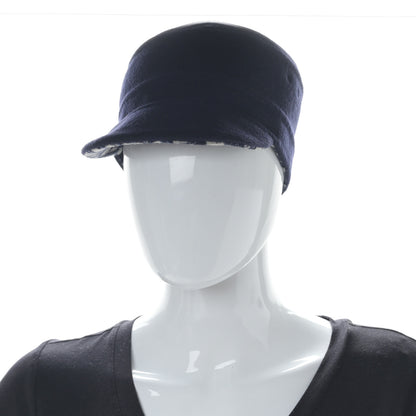 Christian Dior Wool Oblique Reversible Chic Cap 57 Blue 2 of 8