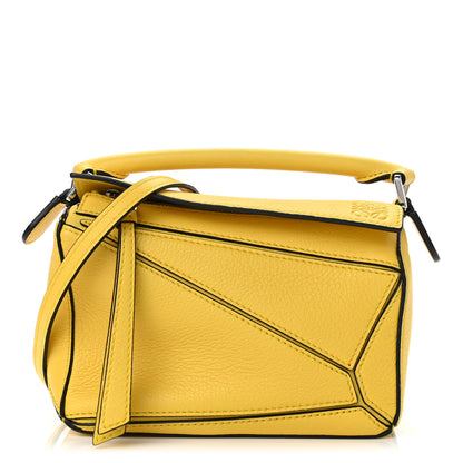 Loewe Calfskin Mini Puzzle Bag Yellow 1 of 9