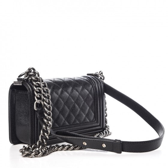Chanel Caviar Quilted Small Boy Flap Black 3 of 7
