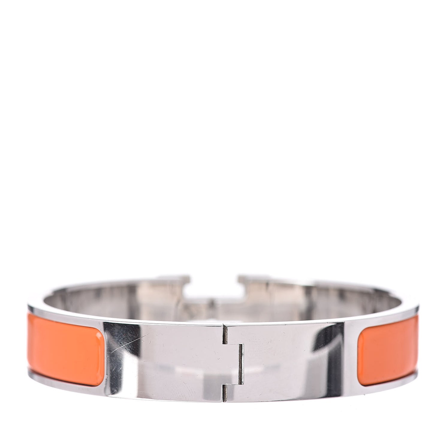 Enamel Narrow Clic Clac H Bracelet PM Orange