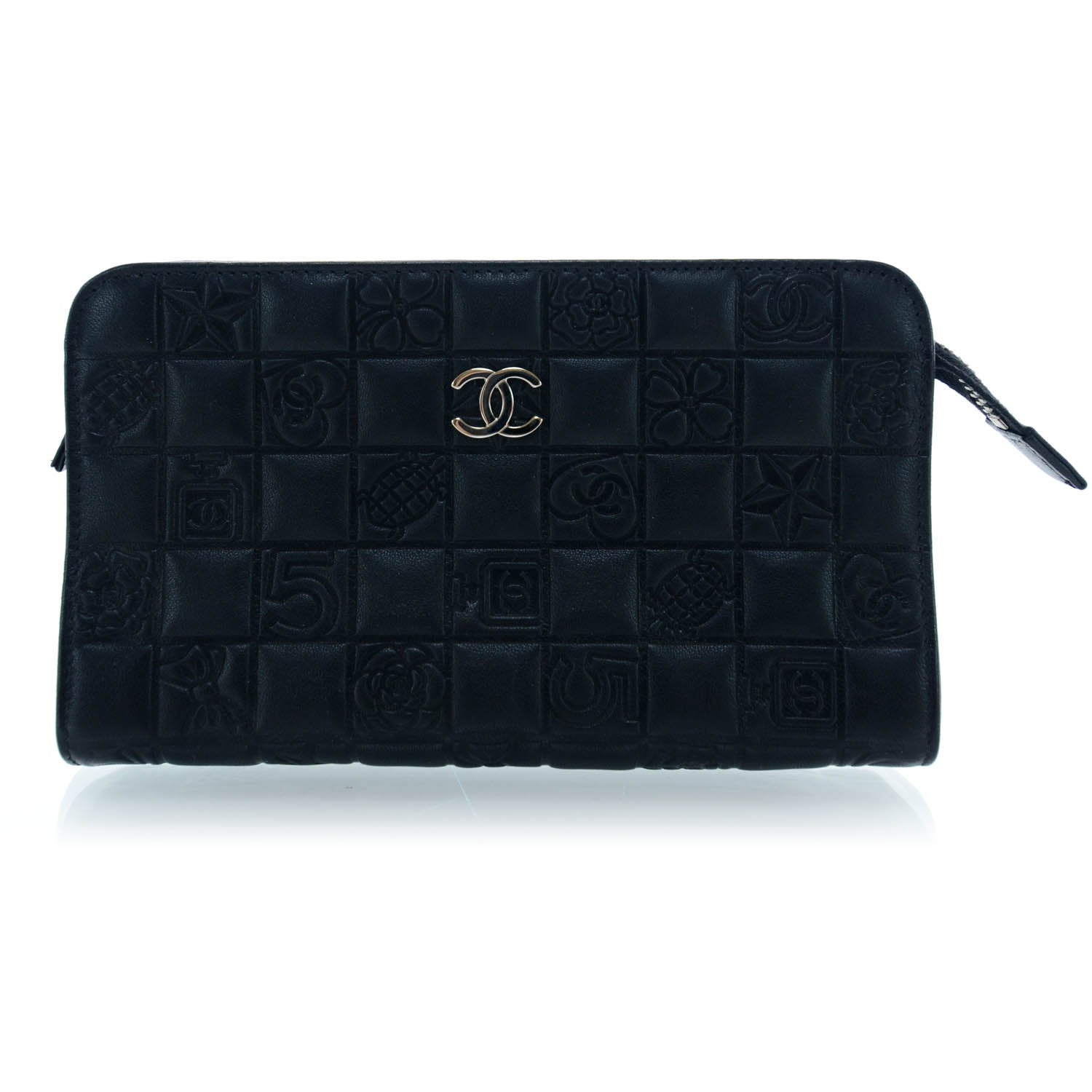 Chanel Lambskin Precious Symbols Cosmetic Bag Black 1 of 9