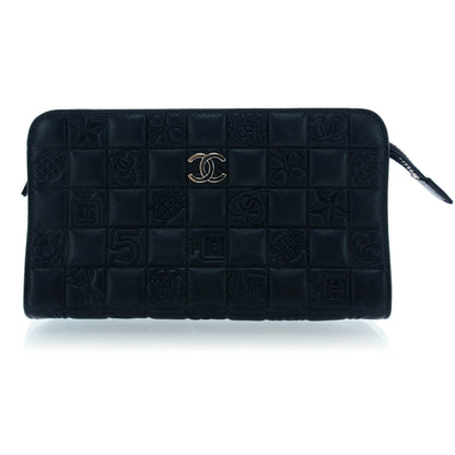 Chanel Lambskin Precious Symbols Cosmetic Bag Black 1 of 9