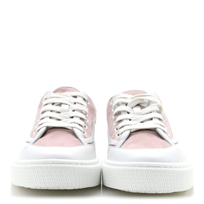 Hermes Suede Get Sneakers 37.5 Rose Porcelaine 3 of 10