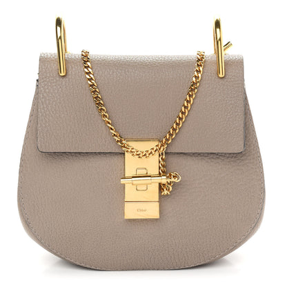Chloe Grained Lambskin Drew Shoulder Bag Motty Grey 1 of 10