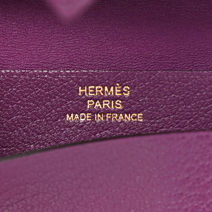 Hermes Chevre Mysore Mini Bearn Wallet Anemone 6 of 8
