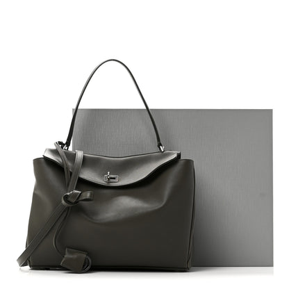 Balenciaga Natural Smooth Calfskin Medium Rodeo Top Handle Handbag Grey 10 of 10