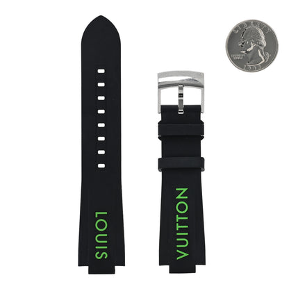 Louis Vuitton Rubber Tambour Watch Strap Black 1 of 3