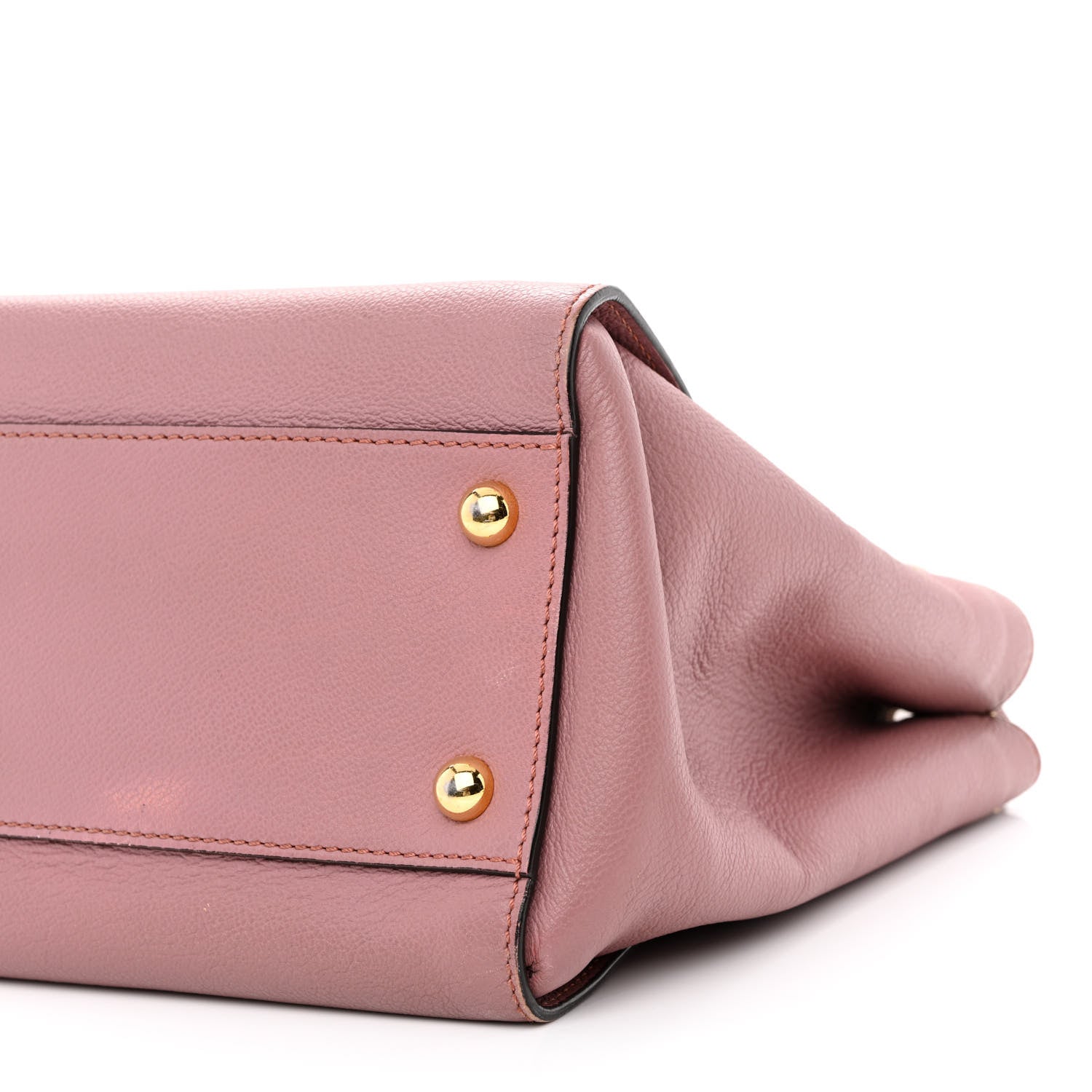 Burberry Soft Grain Calfskin Medium Buckle Tote Dusty Pink 11 of 13