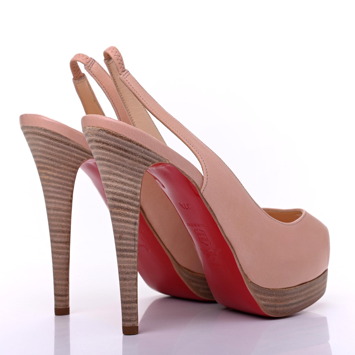 Calfskin Catenita 110 Pumps 37.5 Nude